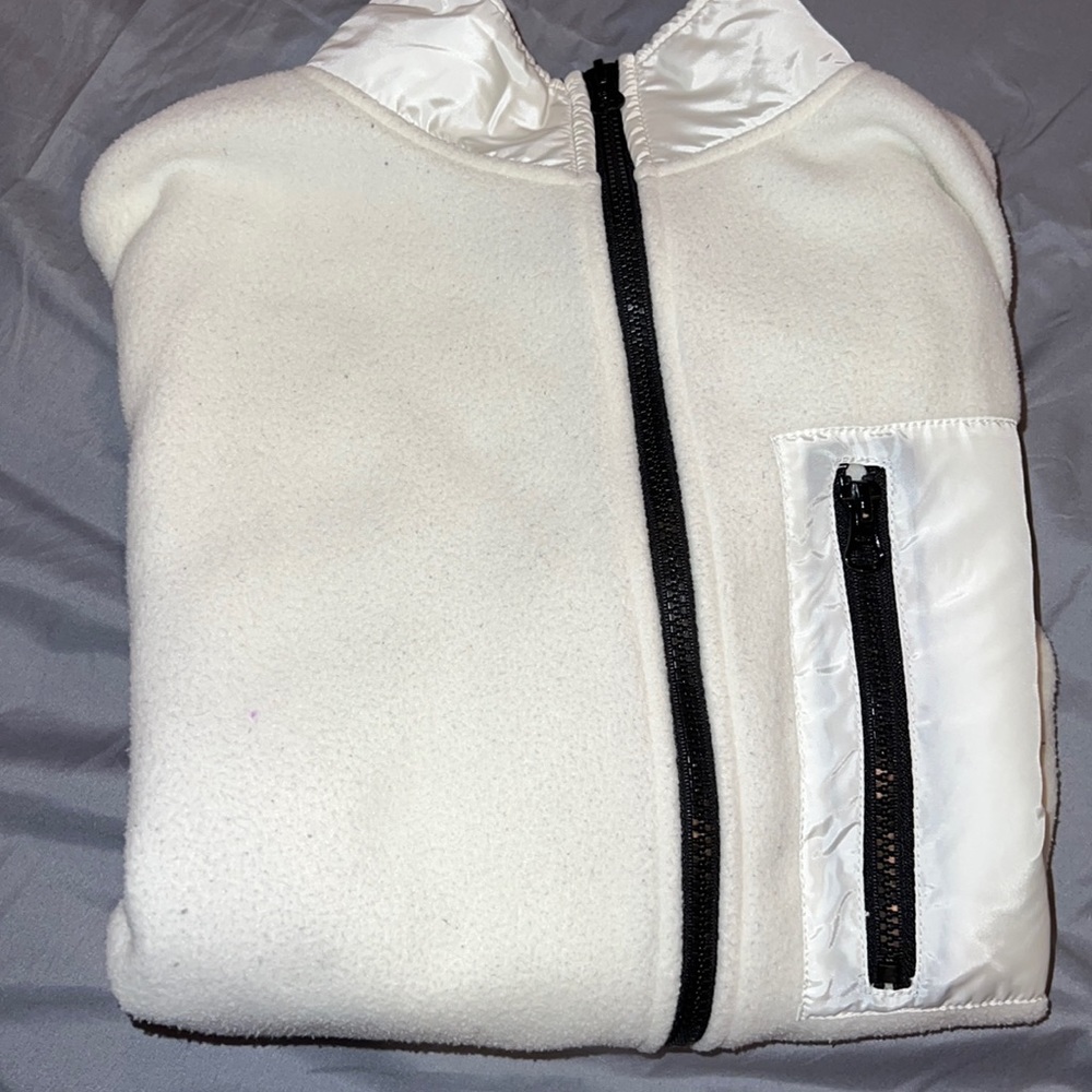 White Forever 21 zip up